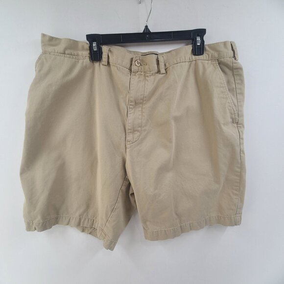 Polo Ralph Lauren Men’s Prospect Shorts Flat Front Khaki Size 42 Preppy Casaul - Picture 1 of 7
